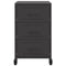 vidaXL Bedside Cabinet Black 36x39x59 cm Steel