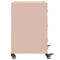 vidaXL Bedside Cabinet Pink 36x39x59 cm Steel