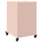 vidaXL Bedside Cabinet Pink 36x39x59 cm Steel