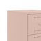vidaXL Bedside Cabinet Pink 36x39x59 cm Steel