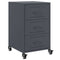 vidaXL Bedside Cabinet Anthracite 36x39x59 cm Steel