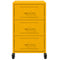 vidaXL Bedside Cabinet Mustard Yellow 36x39x59 cm Steel