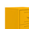 vidaXL Bedside Cabinet Mustard Yellow 36x39x59 cm Steel