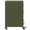vidaXL Bedside Cabinet Olive Green 36x39x59 cm Steel