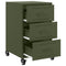 vidaXL Bedside Cabinet Olive Green 36x39x59 cm Steel