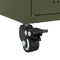 vidaXL Bedside Cabinet Olive Green 36x39x59 cm Steel
