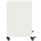 vidaXL Bedside Cabinet White 36x39x59 cm Steel