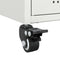 vidaXL Bedside Cabinet White 36x39x59 cm Steel