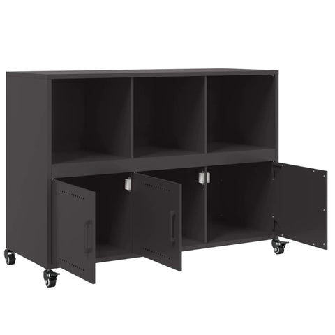 vidaXL Sideboard Black 100.5x39x72 cm Steel