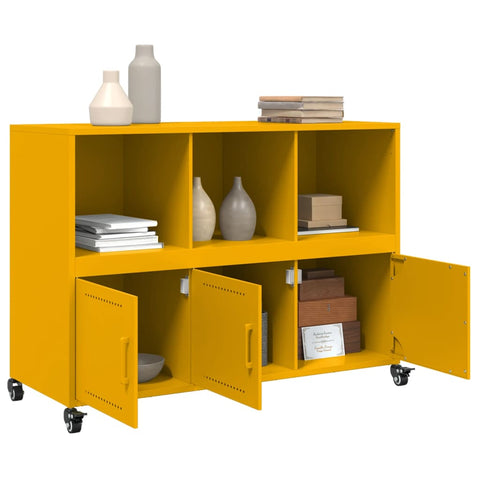 vidaXL Sideboard Mustard Yellow 100.5x39x72 cm Steel