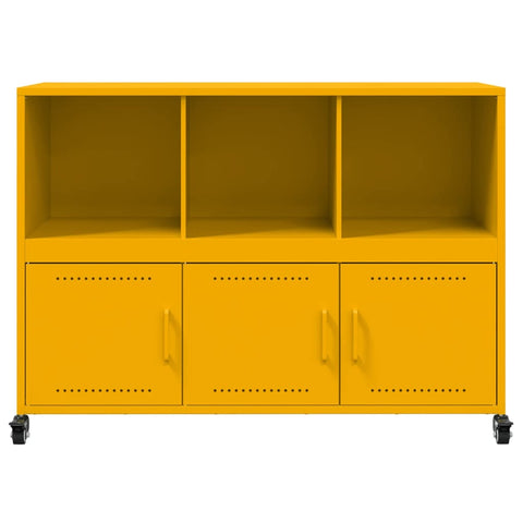 vidaXL Sideboard Mustard Yellow 100.5x39x72 cm Steel