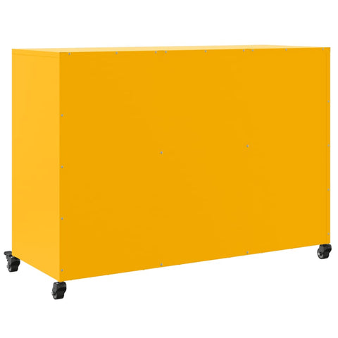 vidaXL Sideboard Mustard Yellow 100.5x39x72 cm Steel