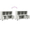 vidaXL Sideboard White 100.5x39x72 cm Steel