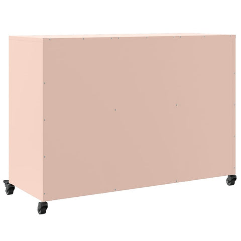vidaXL Sideboard Pink 100.5x39x72 cm Steel