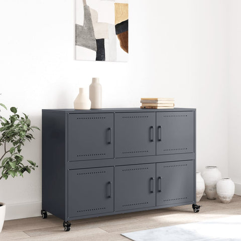 vidaXL Sideboard Anthracite 100.5x39x72 cm Steel