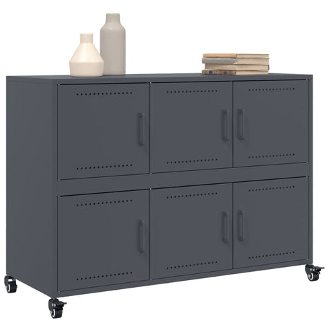 vidaXL Sideboard Anthracite 100.5x39x72 cm Steel