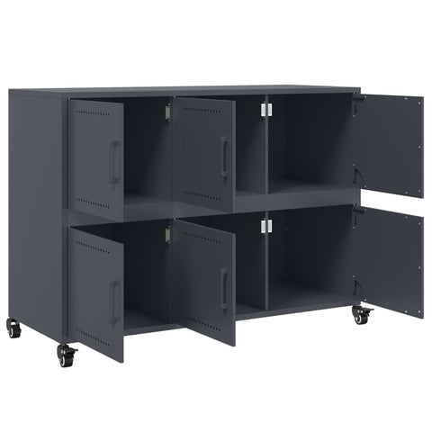 vidaXL Sideboard Anthracite 100.5x39x72 cm Steel