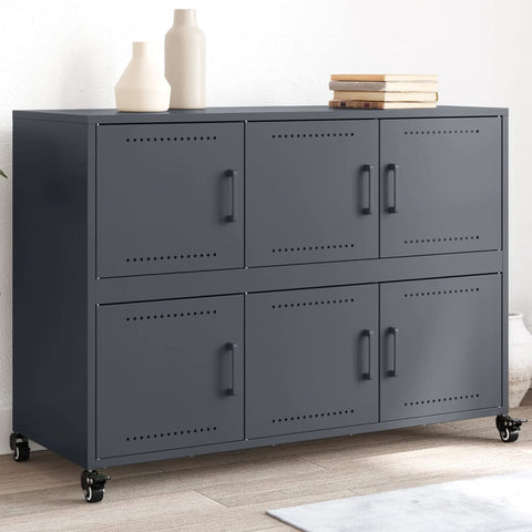 vidaXL Sideboard Anthracite 100.5x39x72 cm Steel