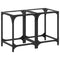 vidaXL Coffee Tables with Transparent Glass Top 2 pcs 30x30x40 cm Steel