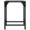 vidaXL Coffee Tables with Transparent Glass Top 2 pcs 30x30x40 cm Steel