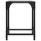 vidaXL Coffee Tables with Transparent Glass Top 2 pcs 30x30x40 cm Steel