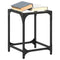 vidaXL Coffee Tables with Transparent Glass Top 2 pcs 30x30x40 cm Steel