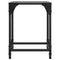 vidaXL Coffee Table with Black Glass Top 30x30x40 cm Steel