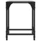 vidaXL Coffee Tables with Black Glass Top 2 pcs 30x30x40 cm Steel