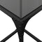 vidaXL Coffee Tables with Black Glass Top 2 pcs 30x30x40 cm Steel