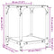 vidaXL Coffee Tables with Transparent Glass Top 2 pcs 30x30x40 cm Steel
