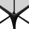 vidaXL Coffee Table with Transparent Glass Top 40x40x40 cm Steel
