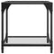 vidaXL Coffee Table with Transparent Glass Top 40x40x40 cm Steel