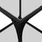 vidaXL Coffee Tables with Transparent Glass Top 2 pcs 40x40x40 cm Steel