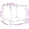 vidaXL Coffee Tables with Transparent Glass Top 2 pcs 40x40x40 cm Steel