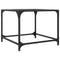 vidaXL Coffee Table with Transparent Glass Top 50x50x40 cm Steel