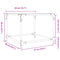 vidaXL Coffee Table with Transparent Glass Top 50x50x40 cm Steel