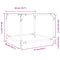 vidaXL Coffee Tables with Transparent Glass Top 2 pcs 50x50x40 cm Steel