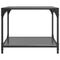 vidaXL Coffee Tables with Black Glass Top 2 pcs 50x50x40 cm Steel