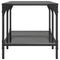 vidaXL Coffee Table with Black Glass Top 78.5x40x40 cm Steel