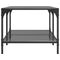vidaXL Coffee Table with Black Glass Top 98.5x50x40 cm Steel