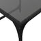 vidaXL Nesting Coffee Tables 2 pcs with Black Glass Top Steel