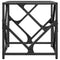 vidaXL Coffee Table with Transparent Glass Top 40x40x41 cm Steel