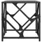 vidaXL Coffee Table with Transparent Glass Top 40x40x41 cm Steel