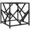 vidaXL Coffee Table with Transparent Glass Top 40x40x41 cm Steel