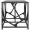 vidaXL Coffee Table with Black Glass Top 78.5x40x41 cm Steel