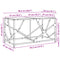 vidaXL Coffee Table with Transparent Glass Top 98.5x50x41 cm Steel