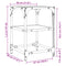 vidaXL Coffee Tables with Transparent Glass Top 2 pcs 30x30x45 cm Steel
