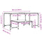 vidaXL Coffee Table with Transparent Glass Top 98.5x50x45 cm Steel