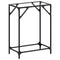 vidaXL Console Table with Transparent Glass Top 60x35x81 cm Steel