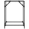 vidaXL Console Table with Transparent Glass Top 60x35x81 cm Steel